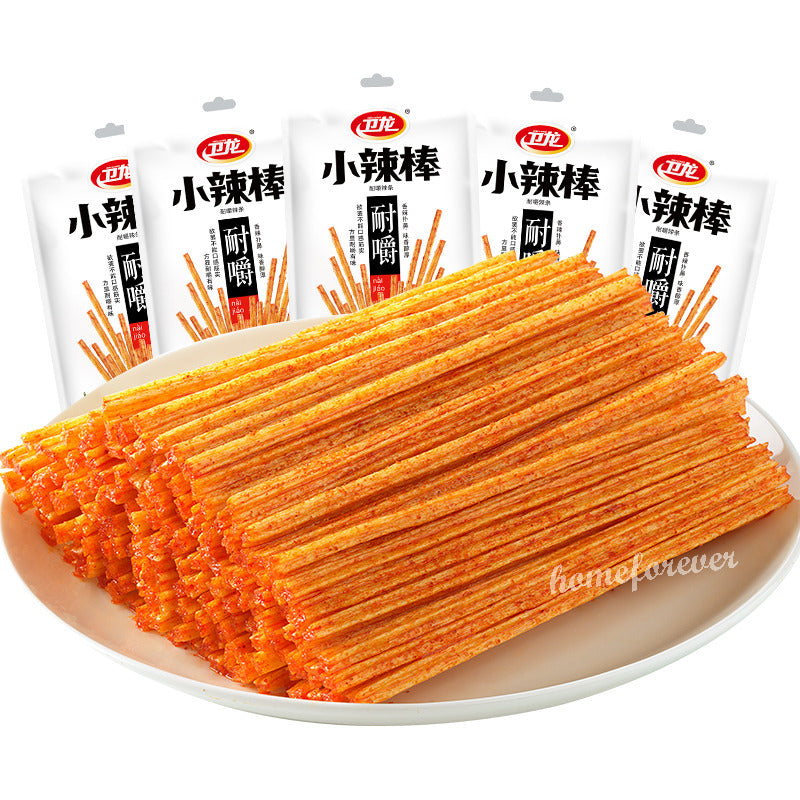 5 Bags Weilong Xiaolabang Hotstrips Spicy Latiao Chinese Snacks 卫龙小辣棒辣条中国特产 Main image
