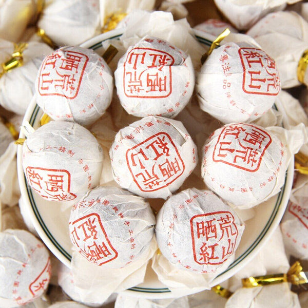 TeaYunnan Wild Tree Black Tea Barren Mountain Handmade Dragon Pearl 100g
