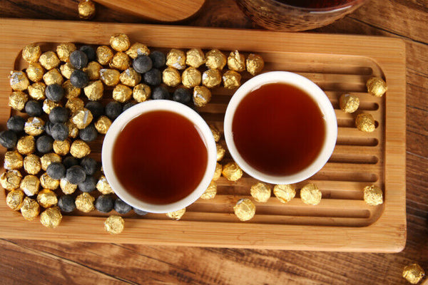Yunnan Puer Tea CHA GAO Shu Puer Resin Tea Balls Shape Paste Ripe Puerth Cream