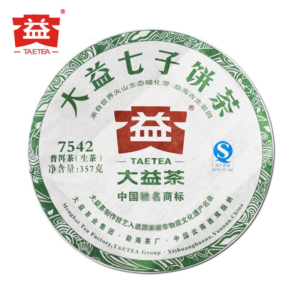 TAETEA 7542 Sheng Puer Tea Random Batch Dayi Raw Puer Tea 357g