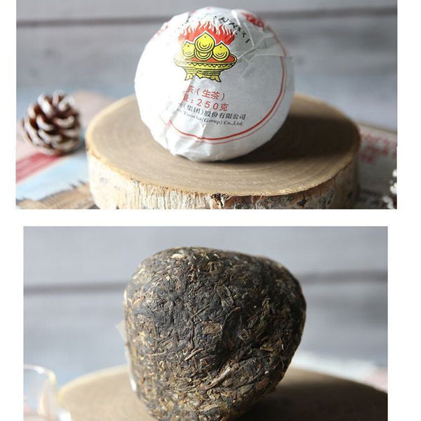 Yun Nan Jin Cha * Xiaguan Baoyan Toucha Raw Mushroom Tuo Puer Tea 250g