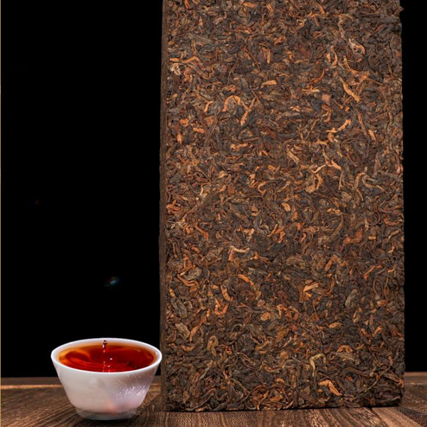 Thé en brique Pu'er mûr Menghai 1kg thé Pu'er cuit du Yunnan 10 ans