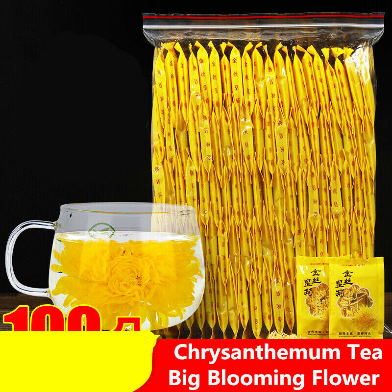 20pcs-100pcs Yellow Chrysanthemum Tea Big Blooming Flower Dry Herbal Health Tea