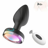 Sex Toys for Men Women Luminous Anal Butt Plug Dildo Vibrator Prostate Massager