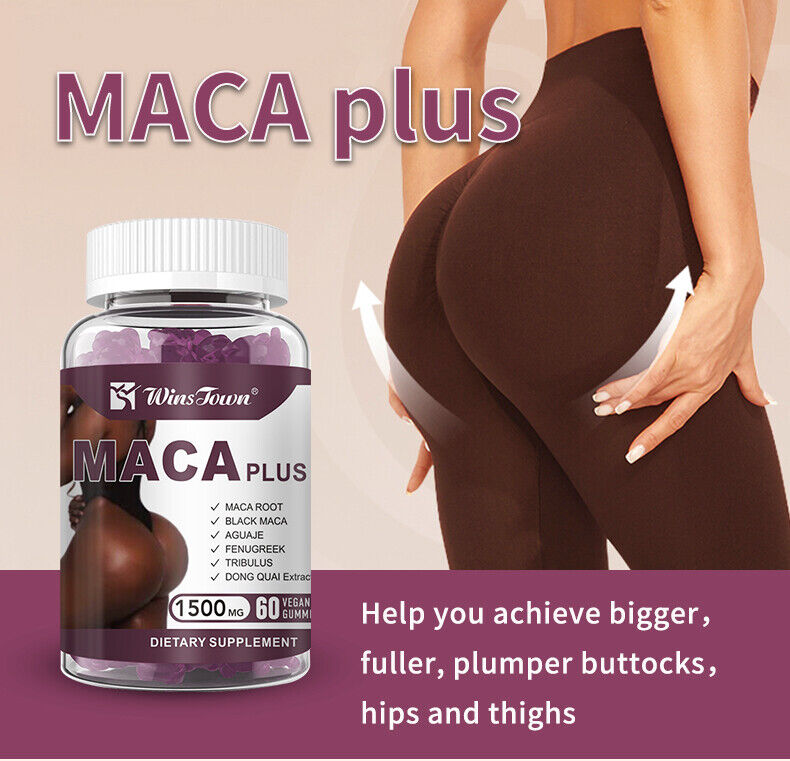 100% Natural Maca Root Plus Butt Firming BBL-Gummies for Butt Hips Enlargement Main image