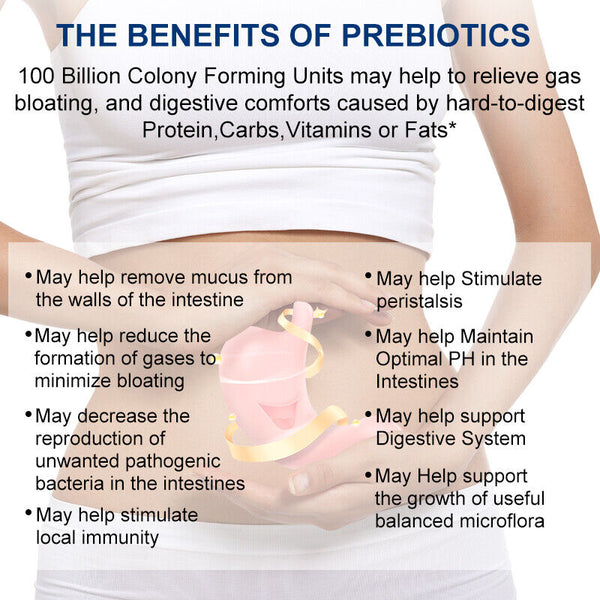 Raw Probiotics 100 Billion CFU Potency Digestive Immune Health 60 Capsules USA