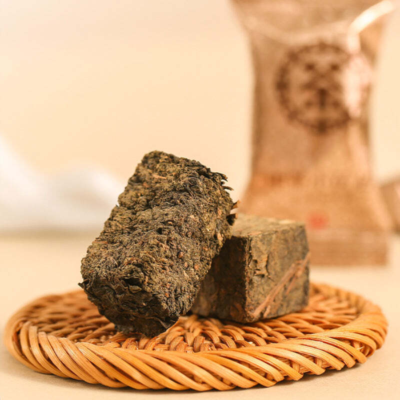 240g Anhua Mini Dark Tea Brick Portable Fucha Chinese Red Tea Organic Black Tea Secondary image