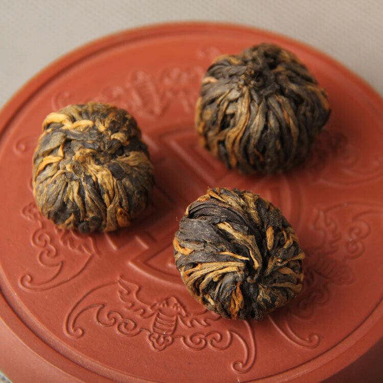China  Dianhong Dragon Pearl Dian Hong Handmade Black Tea Gold Pearl Secondary image