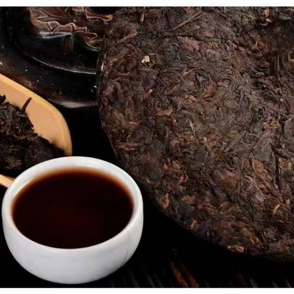 357g Yunnan Puerh Ripe Tea Tongqinghao Old Pu-erh Cooked Tea Cake Pu'er Tea