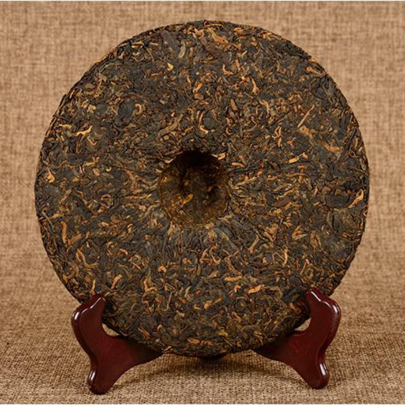 357g Yunnan Pu'er Ripe Tea Jingmai Mountain Puerh Cooked Tea Cake Old Pu-erh Tea