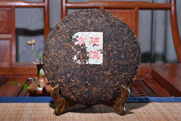 Yr Yunnan Bulang Mt. Gong Ting Pu-erh Golden Buds Pu'er Puer Tea Ripe 357g