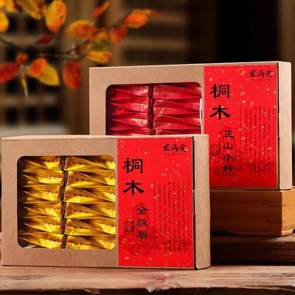 Lapsang Souchong Black Tea Jin Jun Mei Oolong Tea Loose Leaf Wuyi Red Tea 250g
