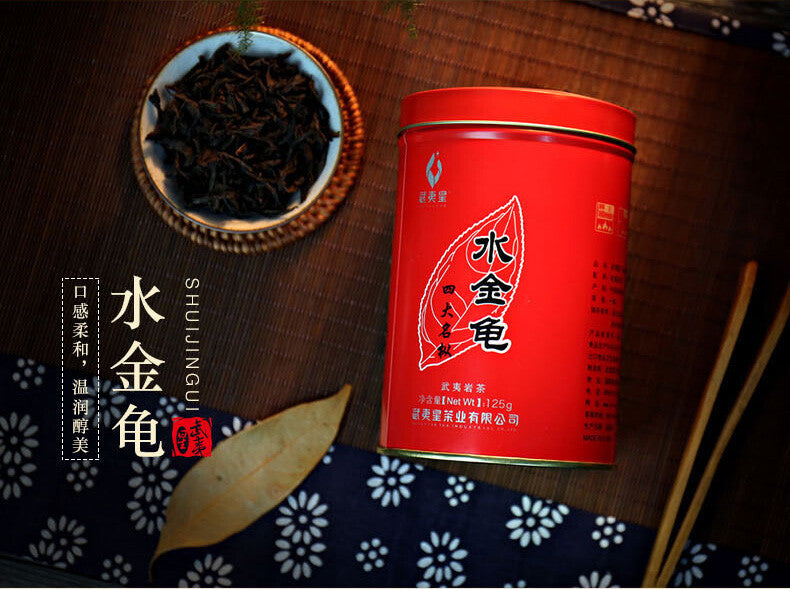 125g Tin Wuyi Star Shui Jin Gui Golden Water Turtle Fujian Rock Tea Oolong Tea Main image