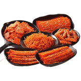 70g*4bags Mixed flavors Spicy snacks big spicy slices Chinese handmade snacks