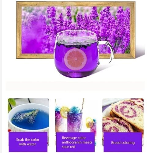 500g Premium Dried Natural Flowers Blue Butterfly Pea Flowers Tea