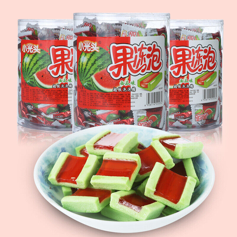 500g Chinese Characteristic Jelly Bubble Watermelon Flavor Bubble Candy Snack Main image