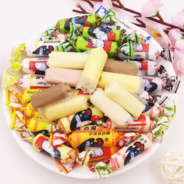 Dabaitu White Rabbit Milk Candy Gift 12 Flavors (36 Pieces) 中国大白兔奶糖零食礼物共36颗