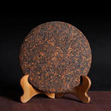 357g Ripe Pu'er Tea Cake Bulang Mountain Ancient Tree Puerh Cooked Tea Healthy