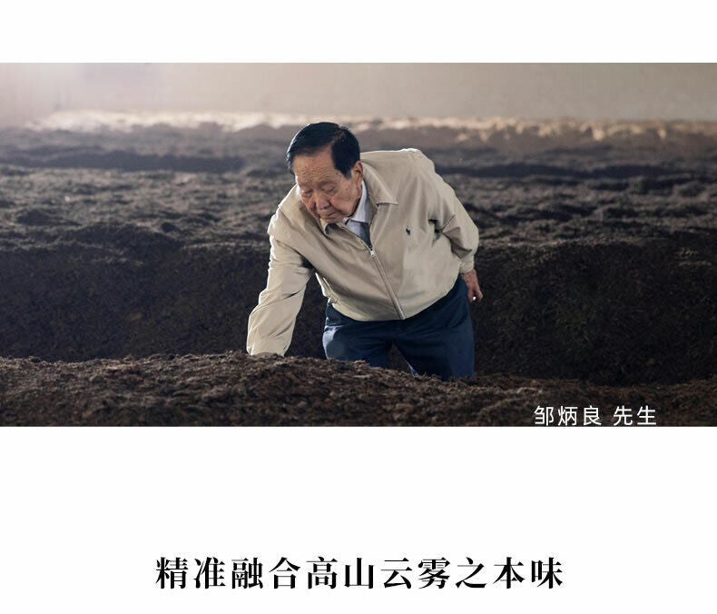 Haiwan Old Comrade Liang Pin Ling Qi Shen Puer Tea Old Raw Pu'er Cake 400g