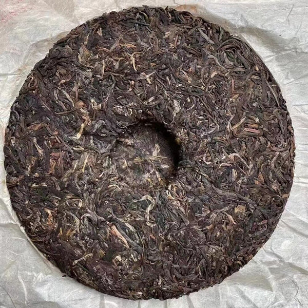 357g Yunnan Raw Pu'er Tea Cake  Menghai Qizi Pu-erh Raw Tea Old Puerh Tea
