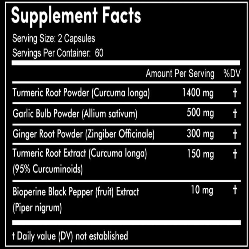 Turmeric Curcumin with Ginger + Black Pepper, Joint Health Supplements