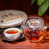 714g Yunnan Ripe Puerh Tea Banzhang Cooked Pu-erh Tea Cake Qizi Pu'er Tea