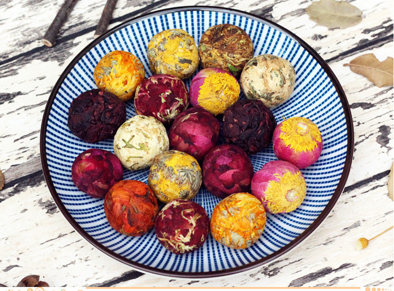 Handmade 10 Kinds Chinese Mix Blooming Tea Balls Flowers Flowering Tea Buds 500g