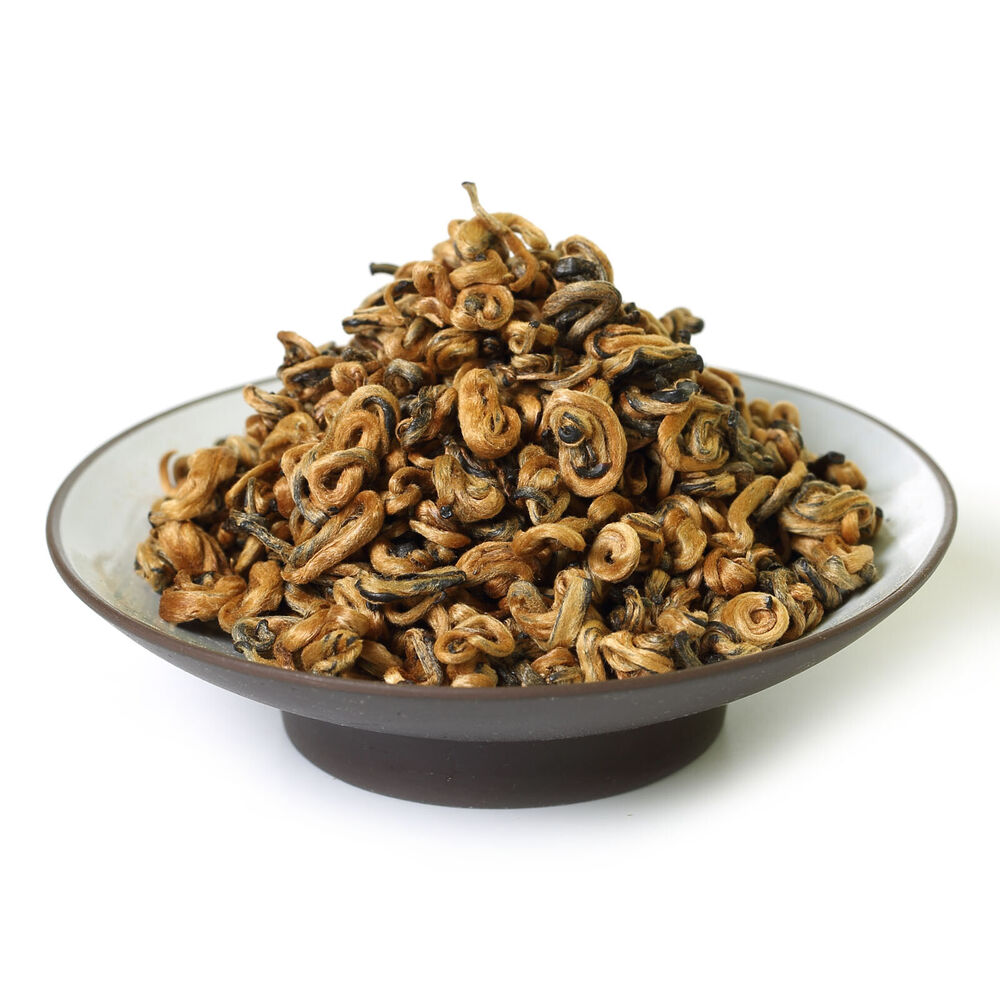 TeaHELLOYOUNG100g Nonpareil Supreme Yunnan Black Tea Dian Hong Snail Golden Bud Tea