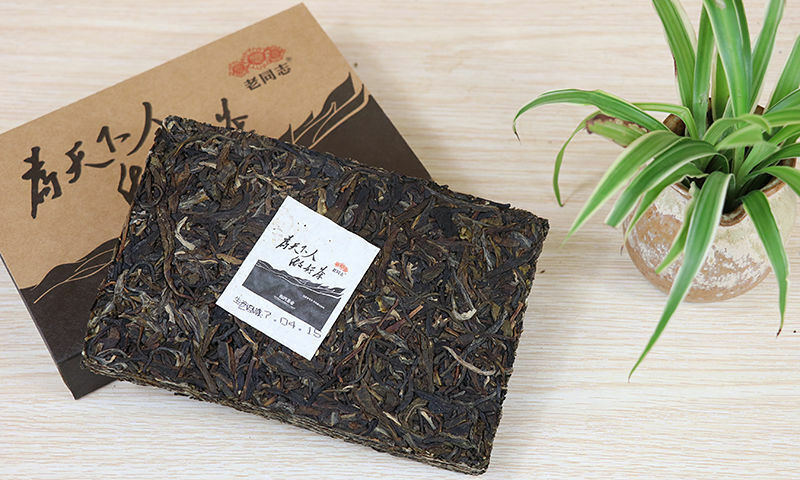 Haiwan Old Comrade Made Good Tea for Everyone Raw Pu-erh Brick Puer 250g