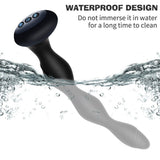 Waterproof Silicone 10 modes Heated Male Thrusting Therapy Shock Massager Plug