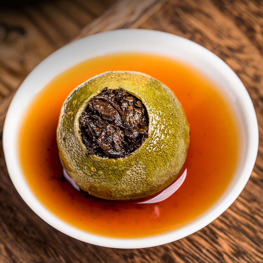 Guangdong Xinhui Mandarine Puer Ripe Tea Little Green Mandarine Shu Puer Main image