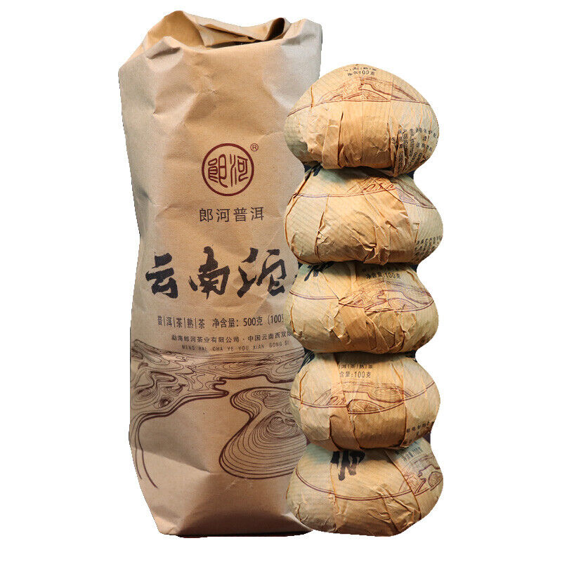 MengHai Langhe Yunnan Tuo Cha Pu-erh Tea Ripe 500g Chinese Pu'er Puer Tea Main image