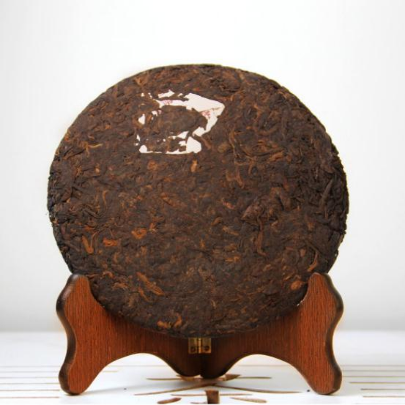 357g Yiwu Old Tree Ripe Puerh Tea Cake Yunnan Qizi Pu-erh Cooked Tea Pu'er Tea