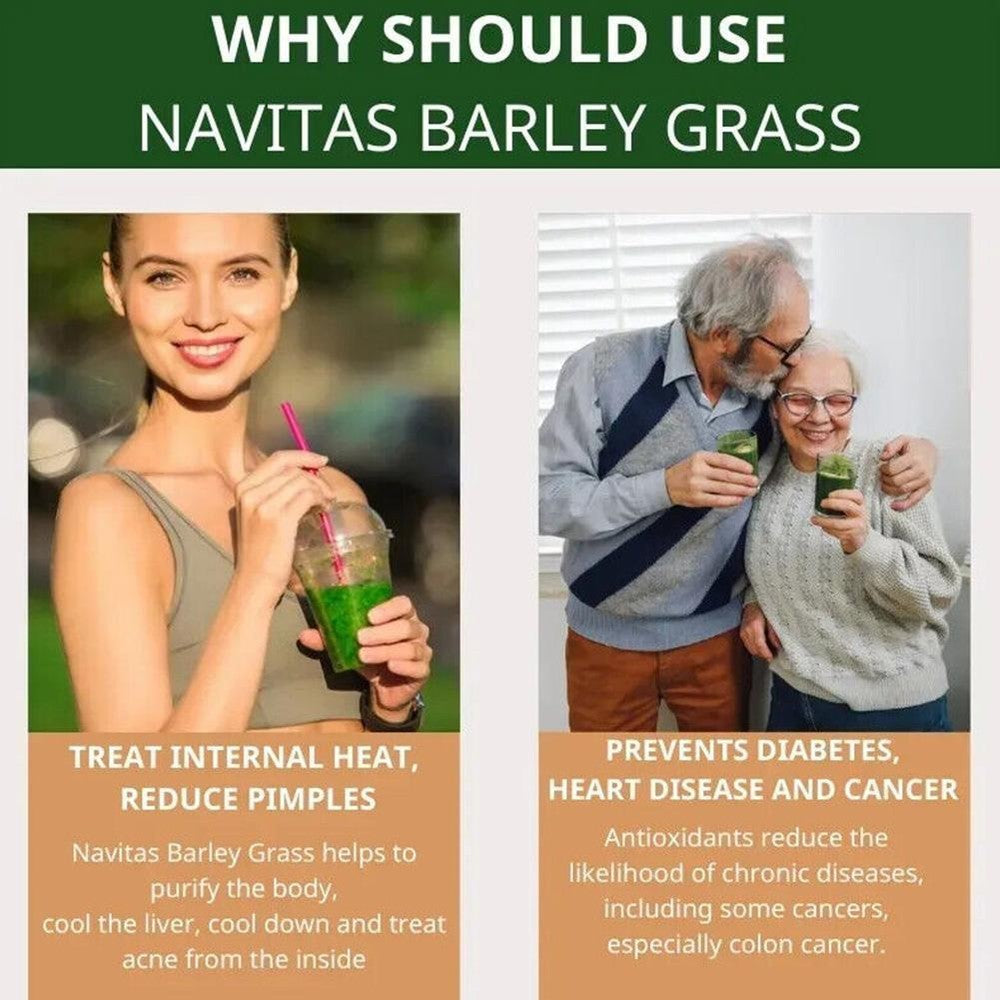 100Pcs Barley Grass Powder 100%Pure &Organic, Pure Organic Barley--