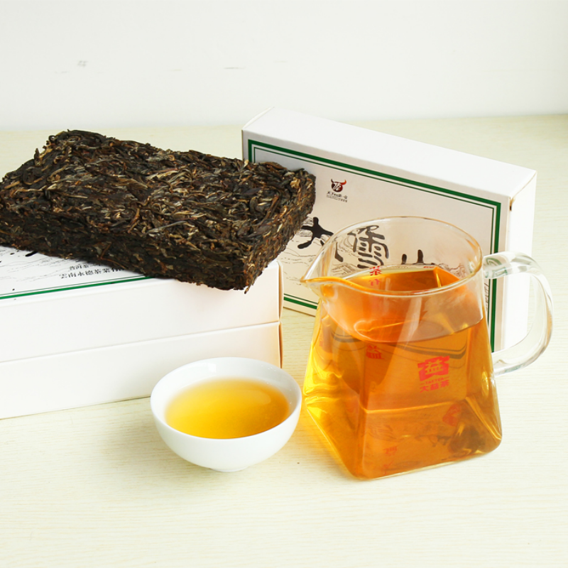250g Aged Puerh Raw Tea Brick Snowy Mountain Pu-erh Tea Old Tree Pu'er Green Tea Secondary image