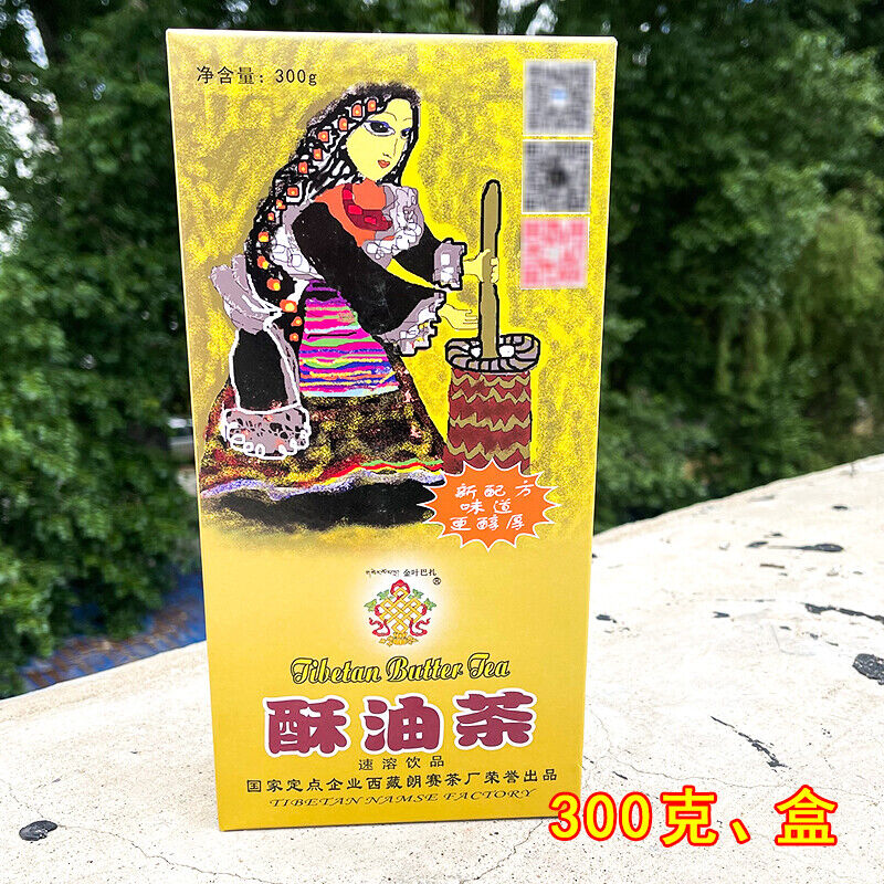JINYE BAZHA Instant Tibetan Butter Tea Original Flavour Yak Tea 300g Su You Cha Main image