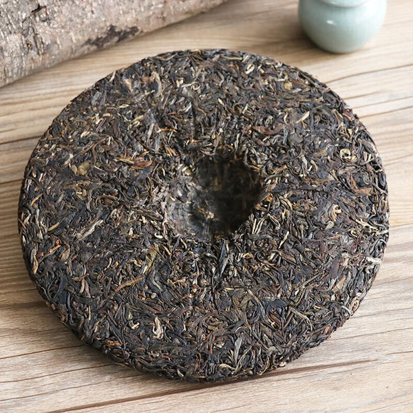 Milestone Green Cake * /BA JIAO TING Liming Pu'er Tea Raw Puer Tea 357g