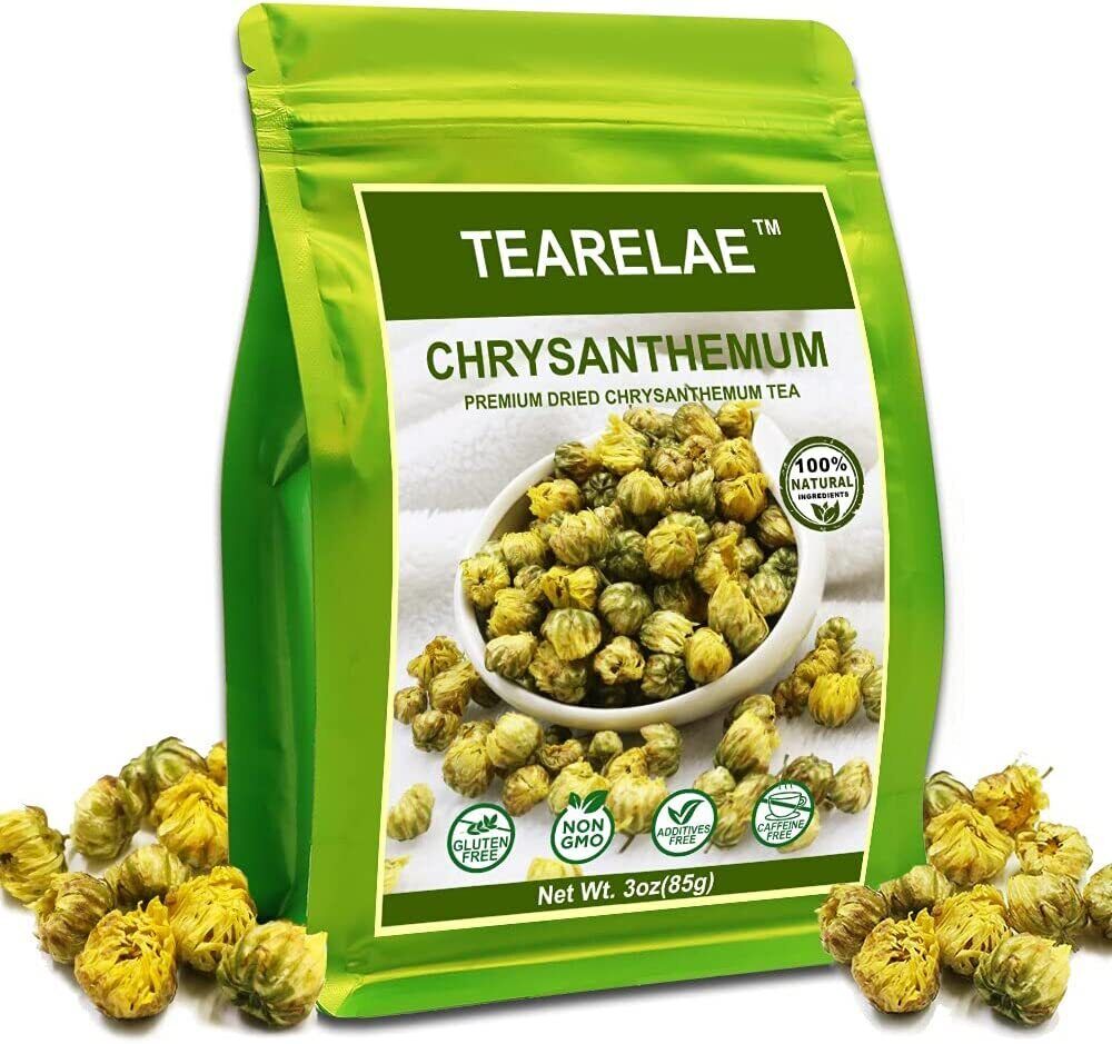 TEARELAE Chrysanthemum Tea Natural Tai Ju - Refreshing Floral Fragrance 85g