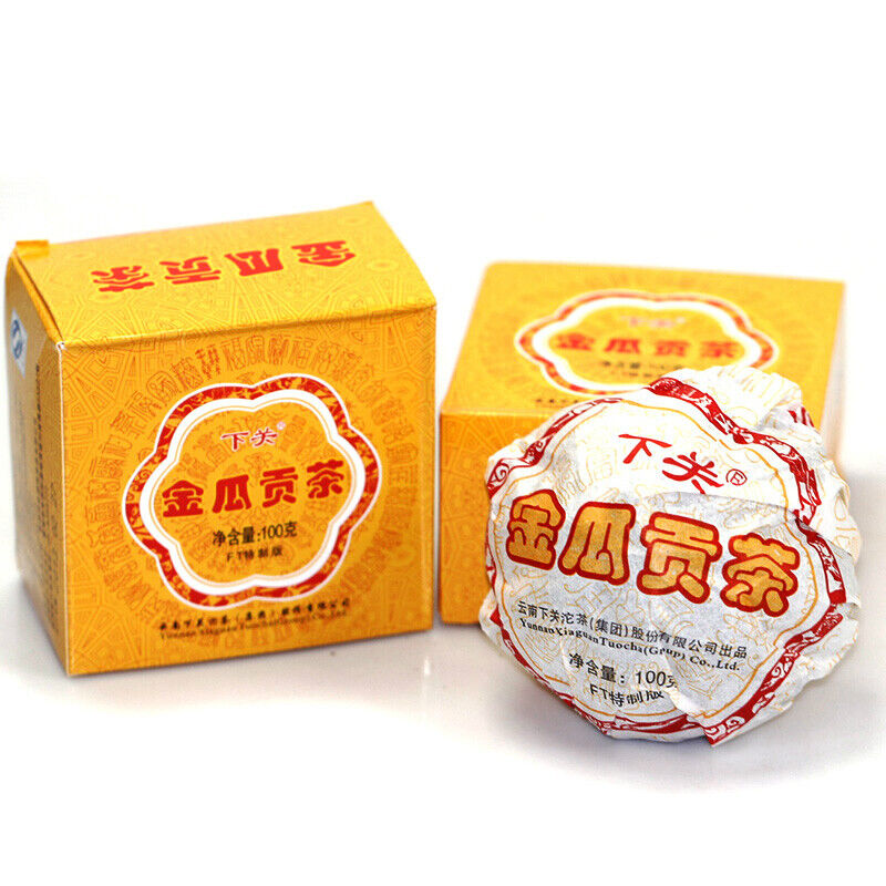 Yunnan Pu'er Tea Shimonoseki FT Special JIN GUA Tribute Puer Tuocha 100g
