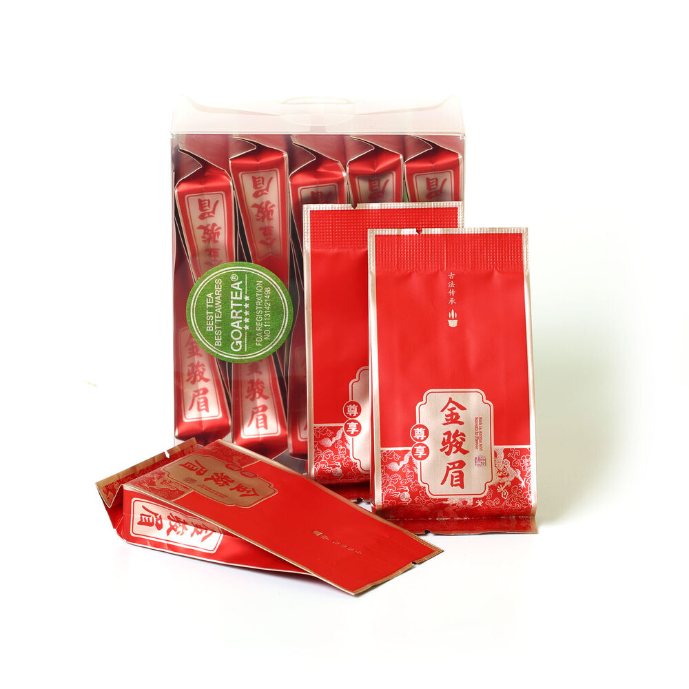 TeaHELLOYOUNG 10Pcs*5g Supreme Wuyi Jinjunmei Eyebrow Black Tea Golden-Buds TEA Main image