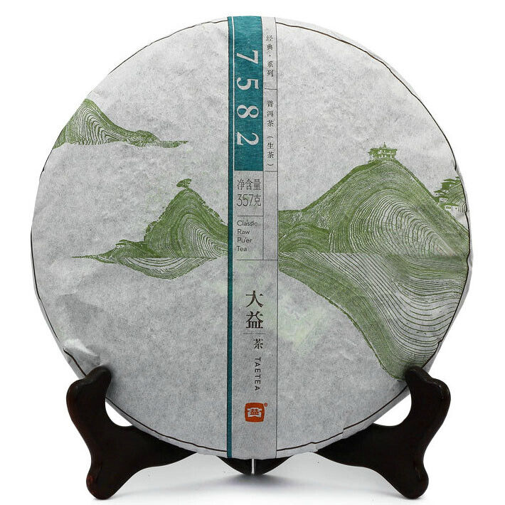 Yunnan Menghai Dayi TAETEA 7582 Classic Raw Pu'er Tea Puerh Tea357g/12.59oz
