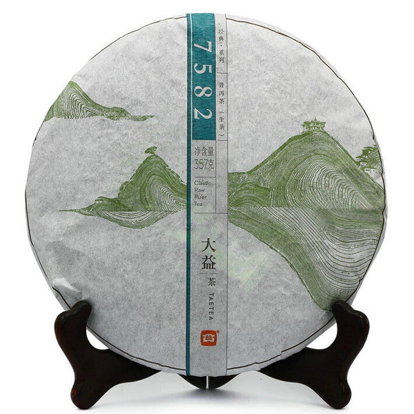 Yunnan Menghai Dayi TAETEA 7582 Classic Raw Pu'er Tea Puerh Tea357g/12.59oz