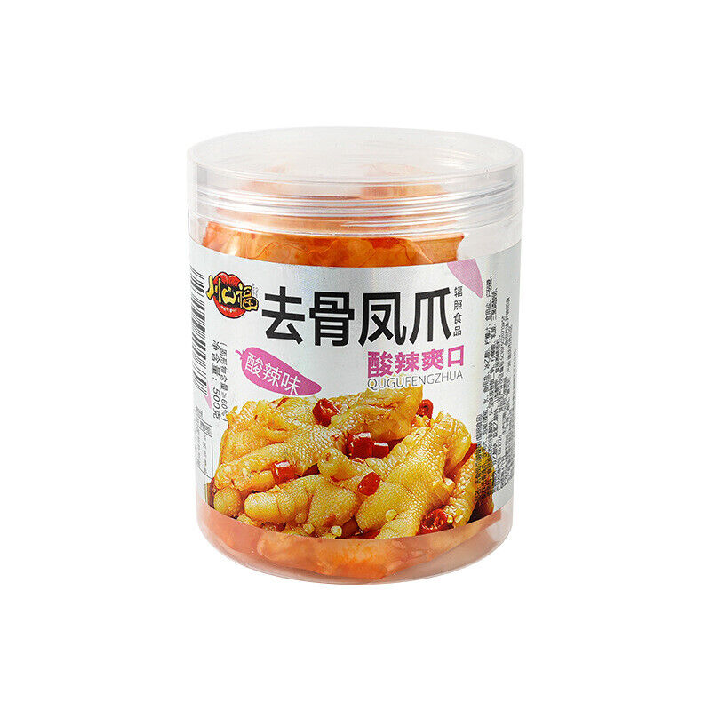 酸辣柠檬无骨凤爪 500克罐装 脱骨零食 休闲小吃 泡椒去骨鸡爪 Boneless Chicken Claw HOT Secondary image