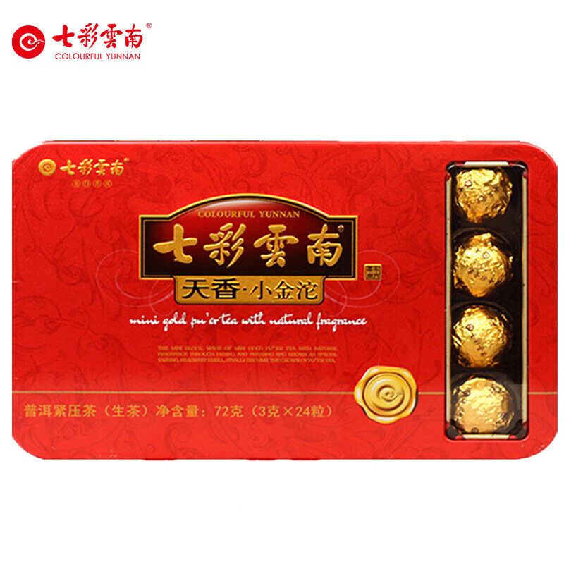 Colourful Yunnan 3g*24 Capsules Mini Tuocha Raw Puer Tea Yunnan Pu-erh Tea 72g Main image