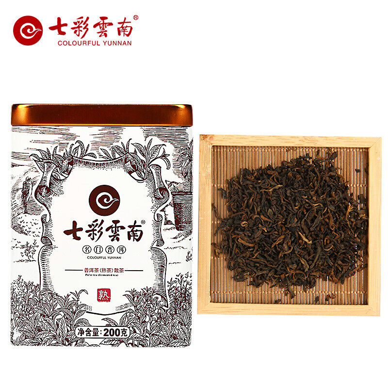 COLOURFUL YUNNAN Brand Yuanwei Mingmen Pu-erh Tea Loose 200g Ripe Puer Pu'er Main image