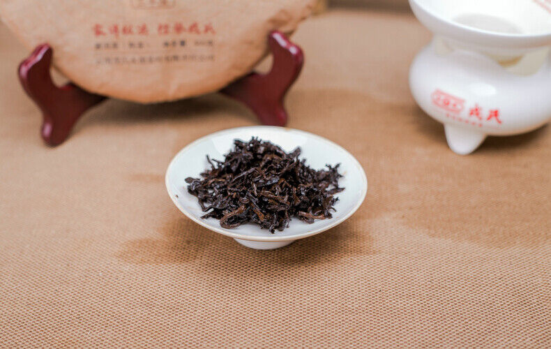MENGKU Brand Mu Ye Chun Three Years Chen Pu-erh Tea Cake 400g Ripe Puer Tea