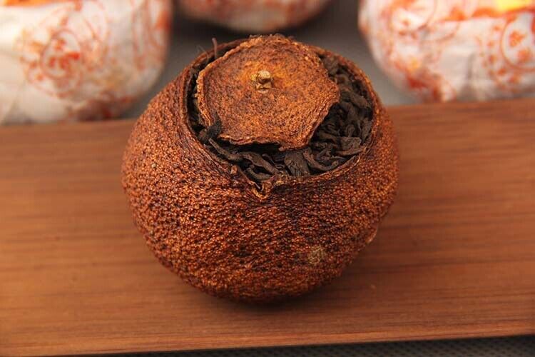 Xinhui Aged Chenpi Ripe Puer Tea Orange Skin Puerh Pu'er Loose Tea PEI YU 312