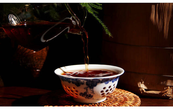 Treasures Puwen Yunya Pu'er 400g Ripe Puer Tea Cake Shu Puer Old Puerh Cha