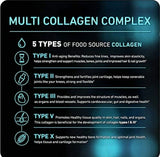 120caps Vital Vitamins Multi Collagen Complex - Type I, II, III, V, X, Grass Fed