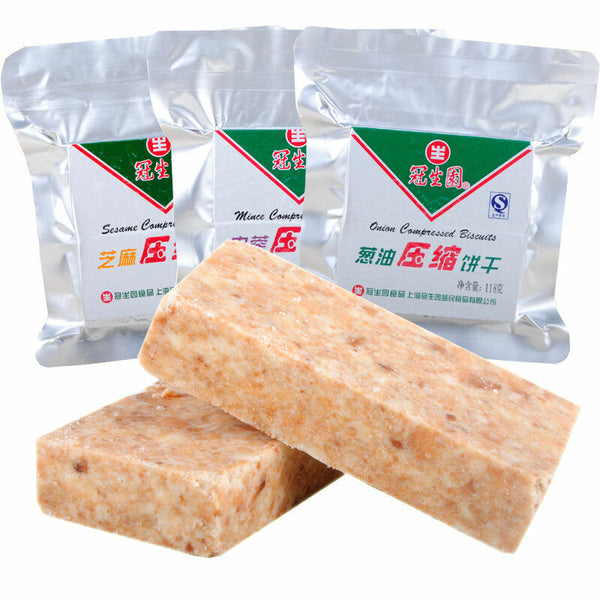 Compressed Crackers Outdoor Chinese Snacks 118g*5 bags Mixed Flavor Raw Sauce